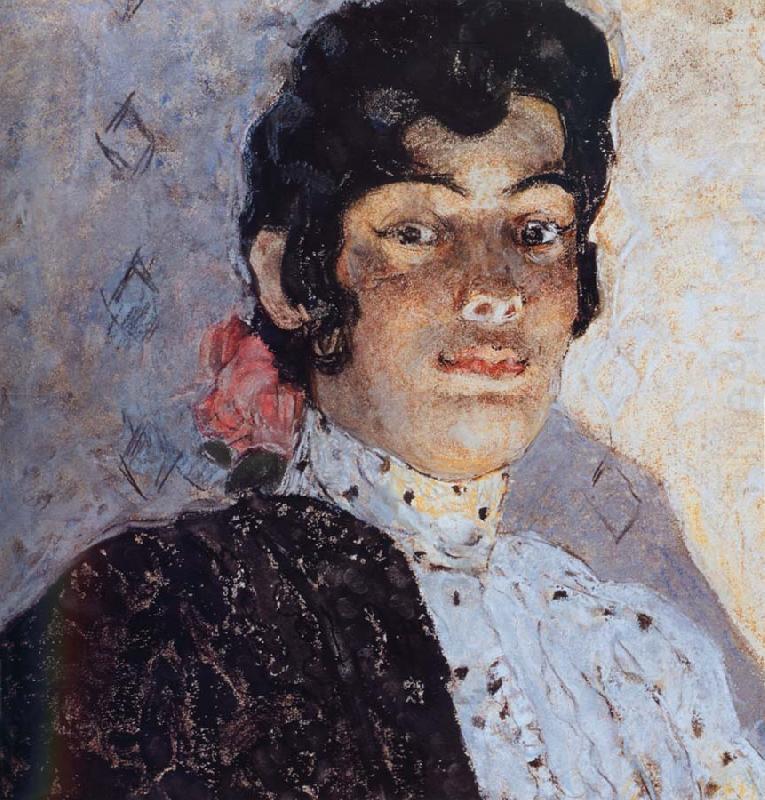 The Woman of spanish had on a shawl Black, Alexander Yakovlevich GOLOVIN